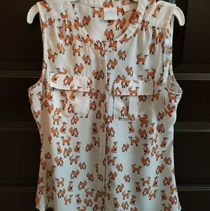 Super Cute Red Fox Top